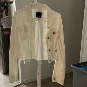 The Limited Ivory Denim Jacket
